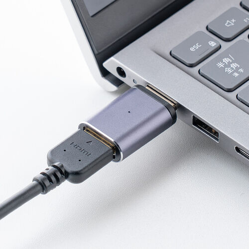 HDMIアダプタ（マグネット着脱・8K・4K/60Hz・eARC 対応・変換・コネクタ・保護・延長・配線・簡単・直線・テレビ・サウンドバー・ゲーム・48Gbps・ハイスピード）