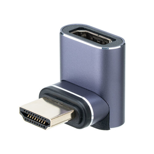 HDMIアダプタ（上向き・マグネット着脱・8K・4K/60Hz・eARC 対応・変換・コネクタ・90度・L字・L型・延長・配線・テレビ・サウンドバー・ゲーム・48Gbps・ハイスピード）
