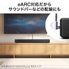 HDMIアダプタ（上向き・マグネット着脱・8K・4K/60Hz・eARC 対応・変換・コネクタ・90度・L字・L型・延長・配線・テレビ・サウンドバー・ゲーム・48Gbps・ハイスピード）