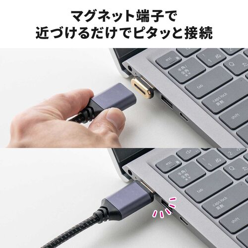 HDMIケーブル（マグネット接続・磁石接続・ウルトラハイスピード・8K60Hz・4K120Hz・HDR・端子保護・HDCP・0.5m・ゲーム・会議室）