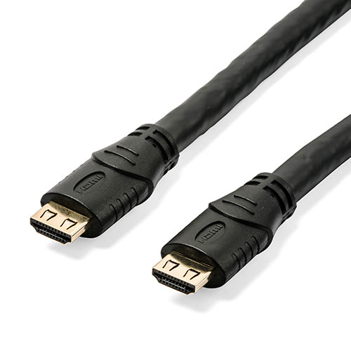 抜け防止HDMIケーブル（15m・長い・4K/30Hz・3D対応・ブラック）