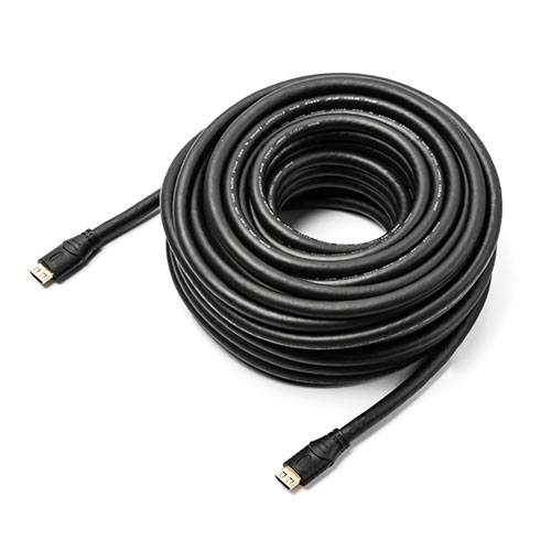 抜け防止HDMIケーブル（20m・長い・4K/30Hz・3D対応・ブラック）