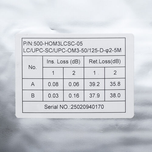 光ファイバケーブル（OM3・10GBASE-SR/SW規格・10Gbps・マルチモード・LC×2-SC×2・メガネ型・2芯・50μm・1m）