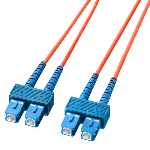 光ファイバケーブル（SCコネクタSCコネクタ・コア径62.5ミクロン・5m）