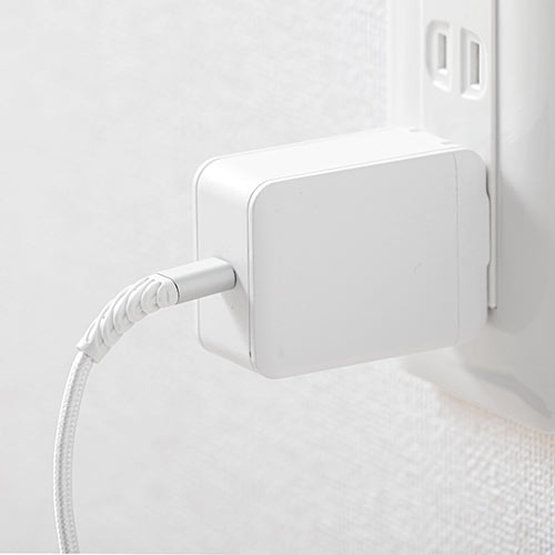 断線しにくいUSB Type-C ライトニングケーブル（断線防止・高耐久メッシュケーブル・Lightning・Apple MFi認証品・USB PD・充電・同期・1m・ホワイト）