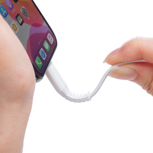 ライトニングケーブル(iPhone・iPad・Apple MFi認証品・フラットケーブル・充電・同期・Lightning・2m・ホワイト)