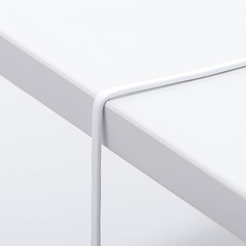 ライトニングケーブル(iPhone・iPad・Apple MFi認証品・フラットケーブル・充電・同期・Lightning・2m・ホワイト)