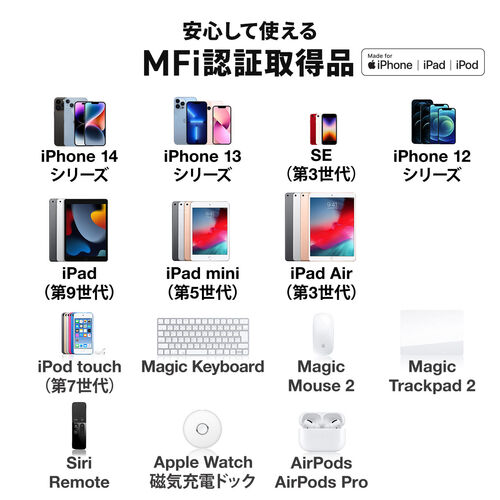 USB Type-C Lightning 2in1 USBケーブル（1m・TypeC-C・PD60W対応・MFi認証品・データ転送・iPad iPhone13，14，15，16・メッシュケーブル）