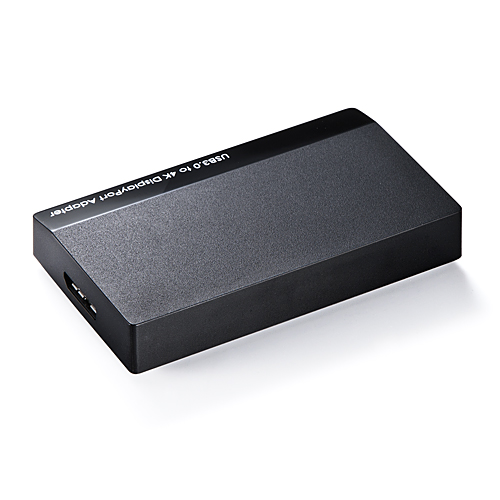 USB-DisplayPort変換アダプタ(4K・USB3.0対応・デュアルディスプレイ対応・USB入力・DisplayPort出力)