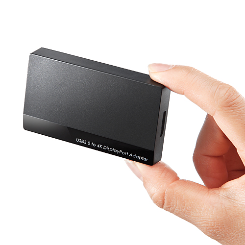 USB-DisplayPort変換アダプタ(4K・USB3.0対応・デュアルディスプレイ対応・USB入力・DisplayPort出力)