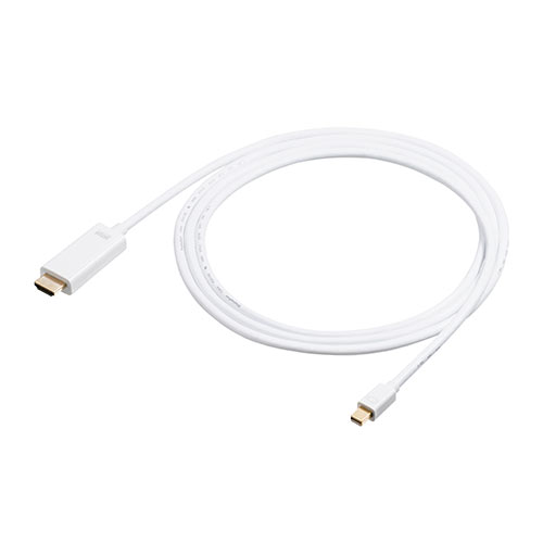 Mini DisplayPort-HDMI変換ケーブル（4K/60Hz対応・HDR対応・2m・ホワイト）