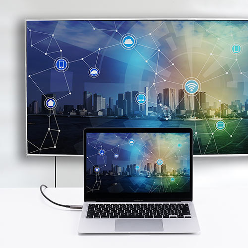 USB Type-C To HDMI 変換ケーブル 光ファイバー 10m 4K/60Hz MacBook iPad TV ブラック