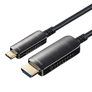 USB Type-C To HDMI 変換ケーブル 光ファイバー 10m 4K/60Hz MacBook