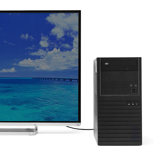 DisplayPort to HDMI 変換 光ファイバーケーブル（ 10m・4K/60Hz対応・AOC・4K出力可・ブラック）