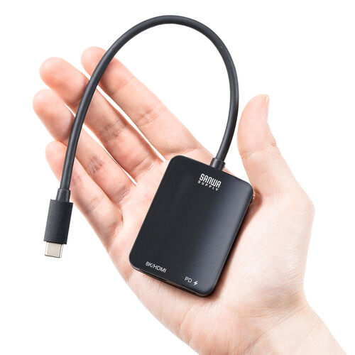 USB Type-C HDMI変換アダプタ（PD100W・8K/60Hz・4K/144Hz・HDR