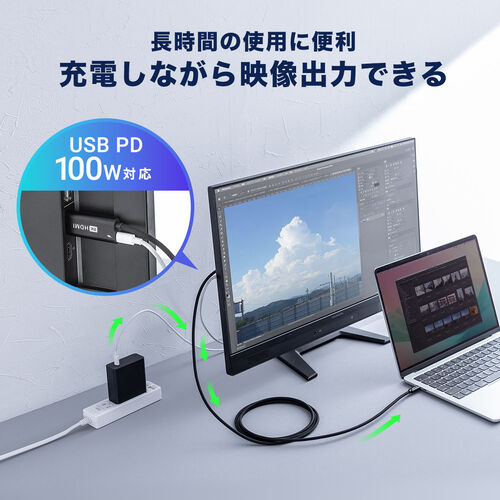 USB Type-C HDMI変換アダプタ（8K/30Hz・4K/60Hz・PD100W