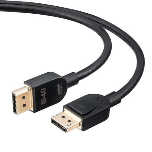 DisplayPortケーブル（DisplayPort・ver.2.1・DP40・VESA認証取得・最大16K60Hz（DSC圧縮時/UHBR13.5）・医療現場・動画編集・ブラック・2m）