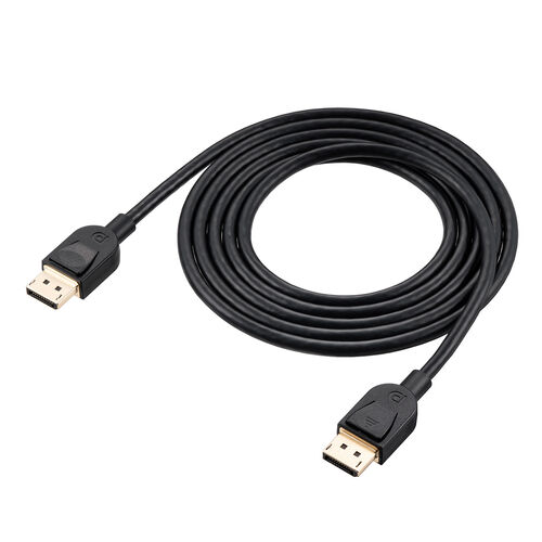 DisplayPortケーブル（DisplayPort・ver.2.1・DP40・VESA認証取得・最大16K60Hz（DSC圧縮時/UHBR13.5）・医療現場・動画編集・ブラック・2m）