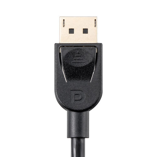 DisplayPortケーブル（DisplayPort・ver.2.1・DP40・VESA認証取得・最大16K60Hz（DSC圧縮時/UHBR13.5）・医療現場・動画編集・ブラック・2m）