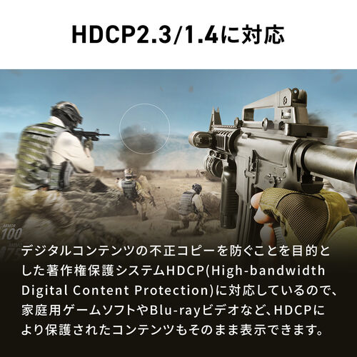 DisplayPortケーブル（DisplayPort・ver.2.1・DP40・VESA認証取得・最大16K60Hz（DSC圧縮時/UHBR13.5）・医療現場・動画編集・ブラック・2m）