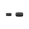 HDMIケーブル（USB TypeC-HDMIケーブル・4K60Hz・回転コネクタ・3Dコネクタ・左右180°回転・水平180°回転・2m・ブラック）