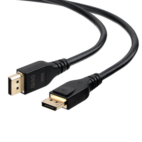 DisplayPort ケーブル（ver2.1・VESA認証取得品・80Gbps・DHDR対応・抜け止め・4K240Hz・最大16K120Hz・ゲーム・映画鑑賞・動画編集・ブラック・2m）