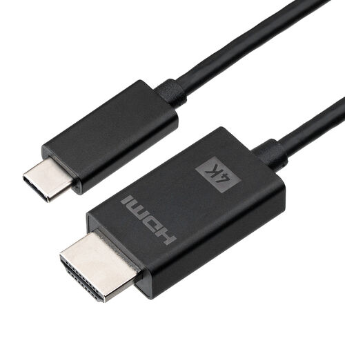 USB Type C HDMI 変換ケーブル（1m・4K60Hz・USB-C・HDMI・変換・単方向通信・Thunderbolt 4/3・DPAltモード・ブラック）