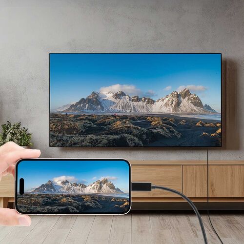 USB Type C HDMI 変換ケーブル（2m・4K60Hz・USB-C・HDMI・変換・単方向通信・Thunderbolt 4/3・DPAltモード・ブラック）