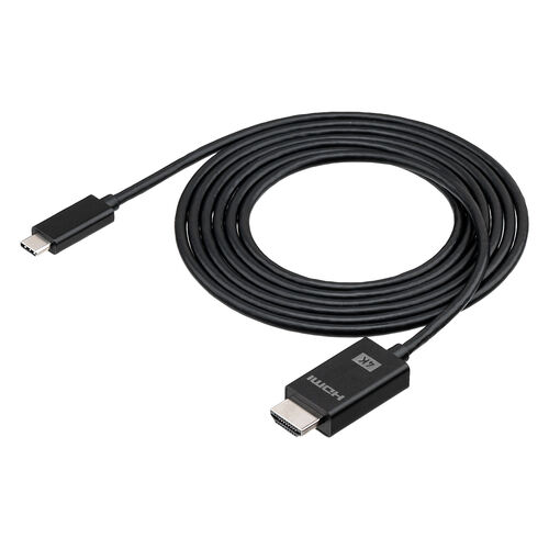 USB Type C HDMI 変換ケーブル（2m・4K60Hz・USB-C・HDMI・変換・単方向通信・Thunderbolt 4/3・DPAltモード・ブラック）