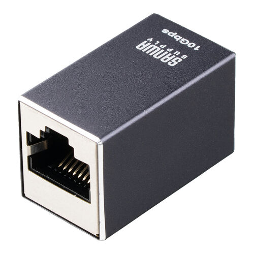 LAN中継アダプタ（RJ-45中継アダプタ・CAT7対応・10Gbps・PoE/PoE+/PoE++・UTP/STP）