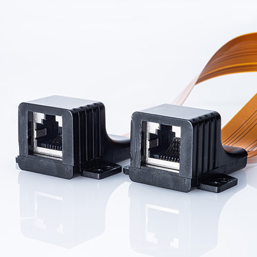 すきま用LANケーブル（隙間・窓・サッシ・ドア・フラットケーブル・中継アダプタ・CAT5相当・屋外）