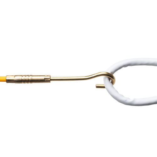 通線ワイヤー（通線ロッド・ジョイントタイプ・1m・10本セット・最大10m・ロッド径4mm・グラスファイバー製・配線通し・配線ガイド・先端アタッチメント付き・持ち運び・収納ケース付き）