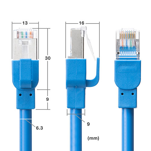 LANケーブル PoE　SFUTP 単線 編組遮蔽 カテ5e 耐環境 3m