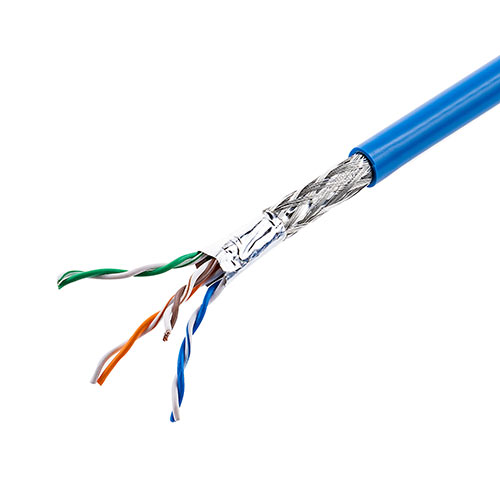 LANケーブル PoE　SFUTP 単線 編組遮蔽 カテ5e 耐環境 5m