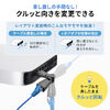 LAN中継アダプタ（回転式・3Dコネクタ・カテゴリ6A・10Gbps・PoE/PoE+/PoE++・RJ-45・UTP/STP）