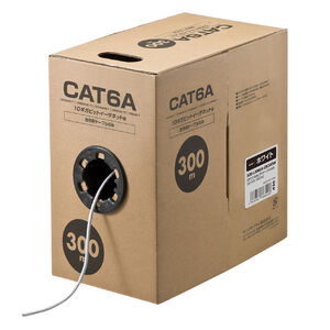 SFTP CAT6A LANケーブル 300m CAT6A 自作用LANケーブル（300m・ケーブルのみ・伝送速度10Gbps・伝送