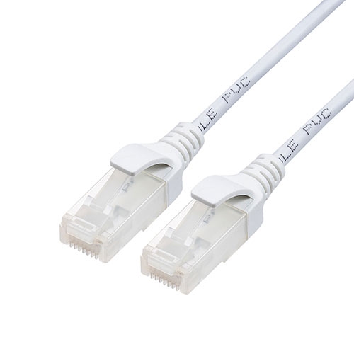 LANケーブル 抗菌LANケーブル カテゴリ6A スリム 細径 より線 ツメ折れ防止 10m