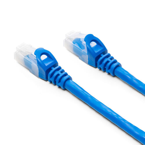 ツメ折れ防止LANケーブル（カテゴリ6A・5m・柔らか爪タイプ・爪折れ防止カバー・PoE対応・ブルー）