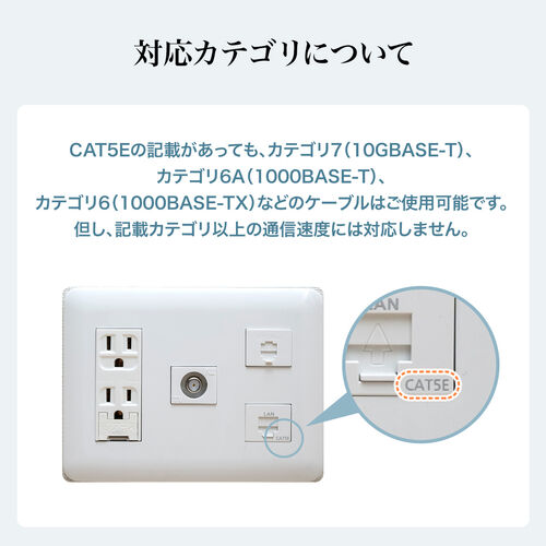 ツメ折れ防止LANケーブル（カテゴリ6A・10m・柔らか爪タイプ・爪折れ防止カバー・PoE対応・ブラウン）