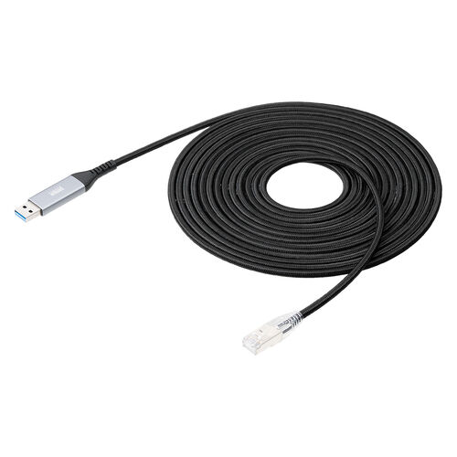 USB A LAN変換ケーブル（5m・カテゴリ6・1Gbps・ギガビット・A to LAN・MACアドレスパススルー対応・ビデオ通話・動画視聴）