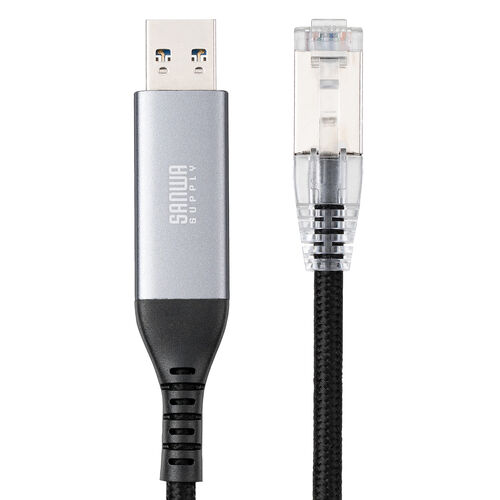 USB A LAN変換ケーブル（5m・カテゴリ6・1Gbps・ギガビット・A to LAN・MACアドレスパススルー対応・ビデオ通話・動画視聴）