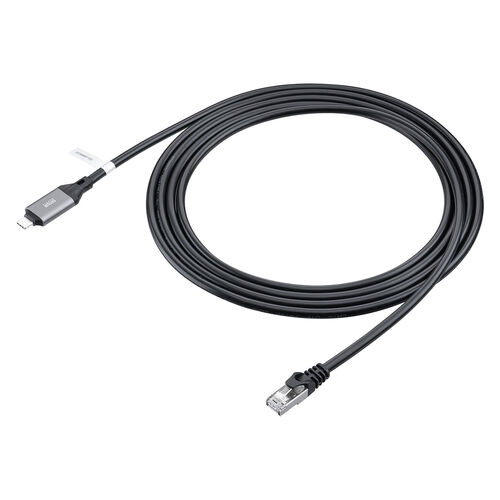 タイプC-LAN変換ケーブル（3m・カテ6・1Gbps・ギガビット・CtoLAN・アダプタ不要・MACアドレスパススルー・ビデオ通話・ゲーム・変換・有線・apple・macアドレス） LAN6KC03