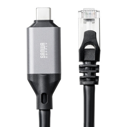 タイプC-LAN変換ケーブル（3m・カテ6・1Gbps・ギガビット・CtoLAN・アダプタ不要・MACアドレスパススルー・ビデオ通話・ゲーム・変換・有線・apple・macアドレス） LAN6KC03
