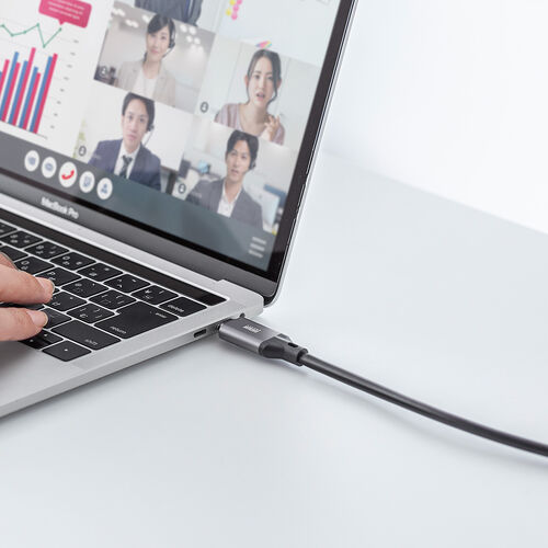 USB Type-C LAN変換ケーブル（5m・カテゴリ6・1Gbps・ギガビット・C to LAN・アダプタ不要・MACアドレスパススルー対応・ビデオ通話・ゲーム）