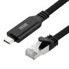 USB Type-C LAN変換ケーブル（カテゴリ6・1Gbps・ギガビット・2m・磁石でまとまる・フラットケーブル・ドライバ不要・MACアドレスパススルー対応）