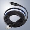 USB Type-C LAN変換ケーブル（カテゴリ6・1Gbps・ギガビット・2m・磁石でまとまる・フラットケーブル・ドライバ不要・MACアドレスパススルー対応）