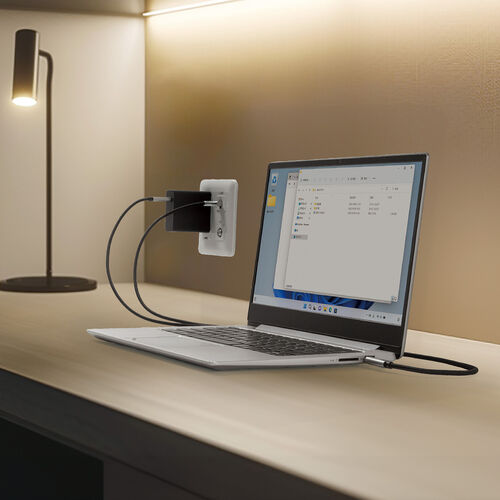 USB Type-C LAN変換ケーブル（1m・カテゴリ6・RJ45・ギガビット・PD100W・C to LAN・MACアドレスパススルー対応・への字ラッチ・メッシュケーブル）