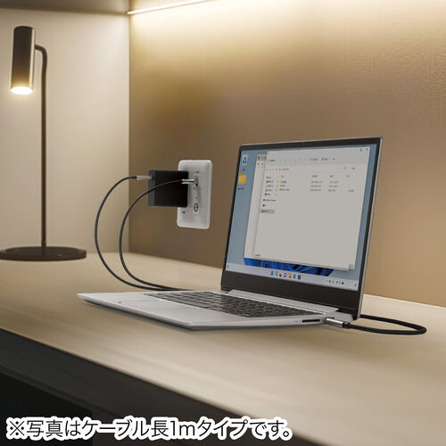 USB Type-C LAN変換ケーブル（2m・カテゴリ6・RJ45・ギガビット・PD100W・C to LAN・MACアドレスパススルー対応・への字ラッチ・メッシュケーブル）