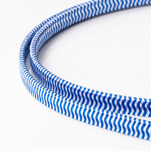 フラットCAT7 LANケーブル（カテゴリ7・フラットタイプ・メッシュ外皮・ 伝送速度10Gbps・伝送帯域600MHz・ツメ折れ防止カバー・5m）