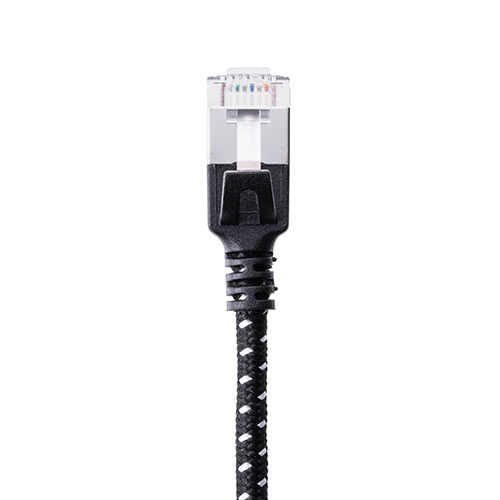 LANケーブル（CAT7・メッシュ・スリム・伝送速度10Gbps・伝送